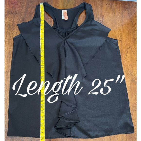 Prevett Women’s Black Ruffle Front Blouse (Size S) - Picture 9 of 9